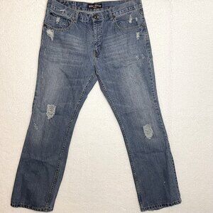 RED SNAP MEN'S DISTRESSED JEANS GRUNGECORE  38W x 32L